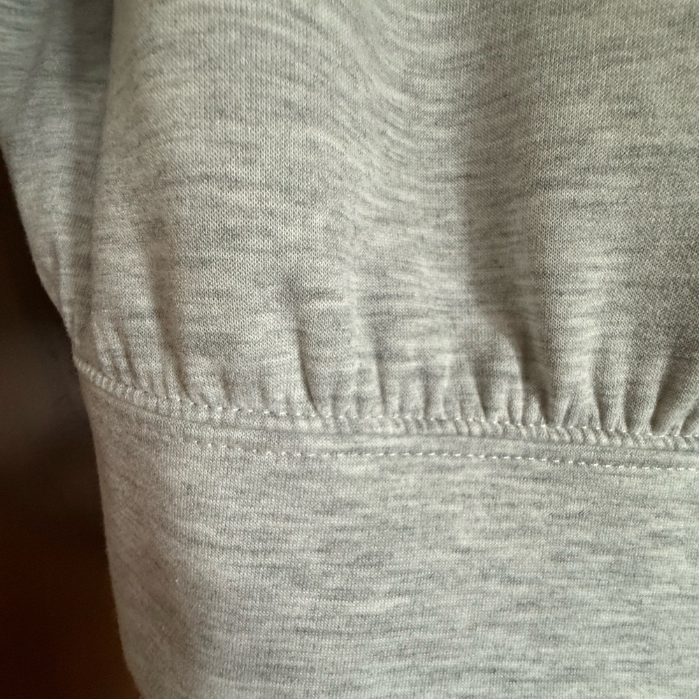 Express Off-Shoulder Light Gray Women's Knit Top - Picture 4 of 7